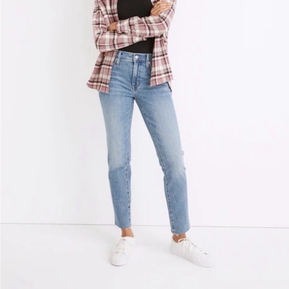 Madewell The Perfect Vintage Straight Jeans Light Wash